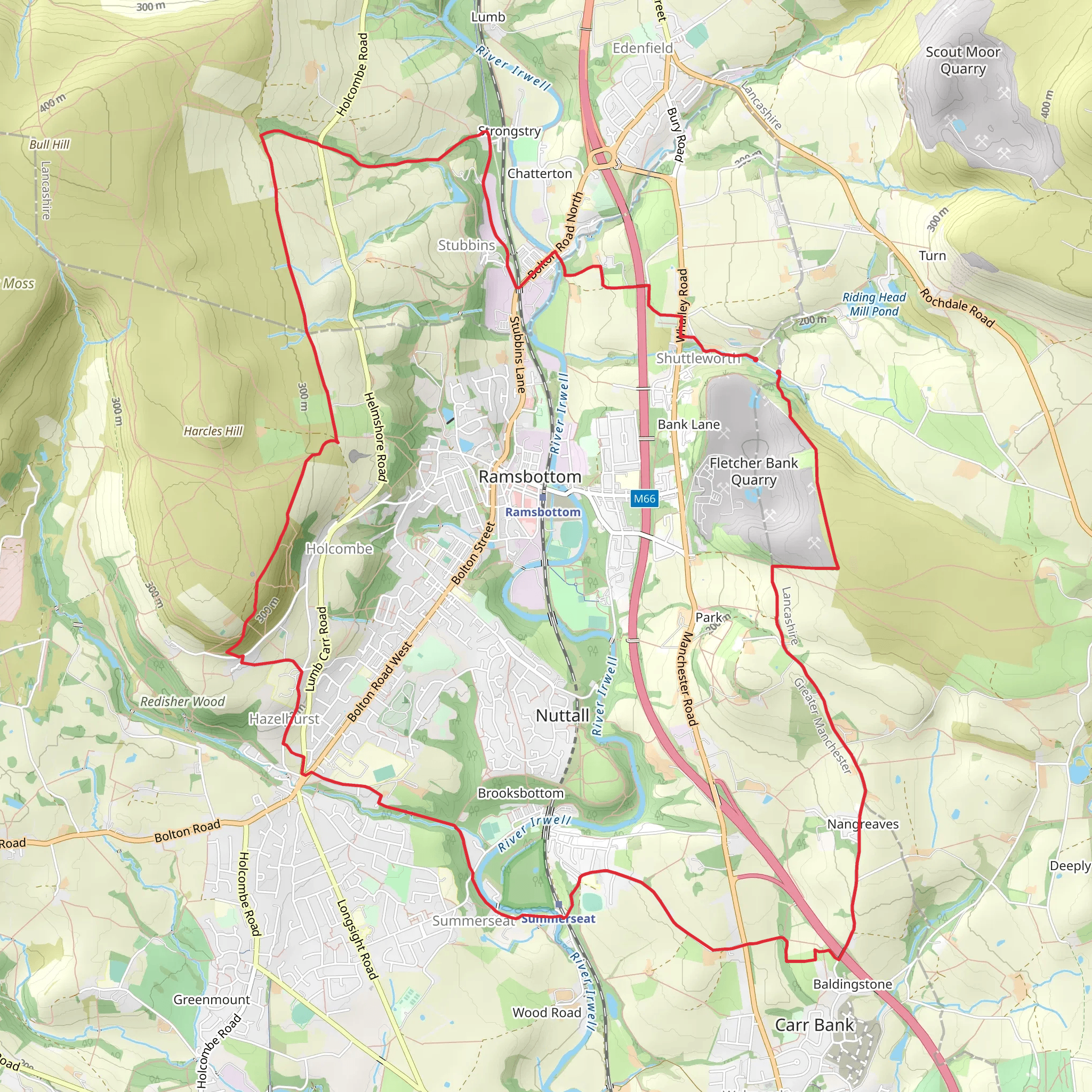 Ramsbottom Loop mobile static map