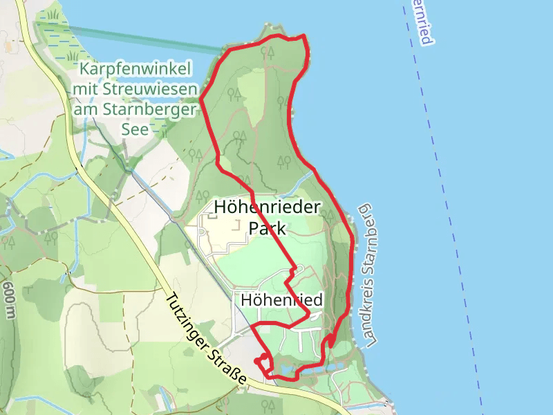 Höhenrieder Park via Großer Rundweg