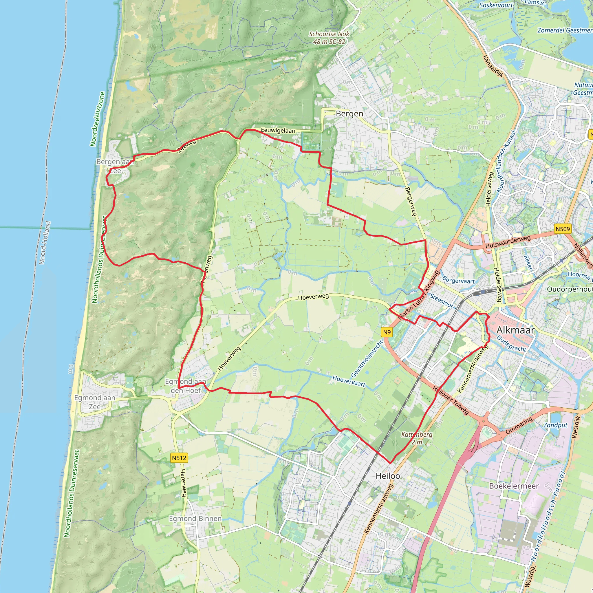 Parnaasiapark, Zuiderachterveld and Landgoed Nijenburg Loop mobile static map