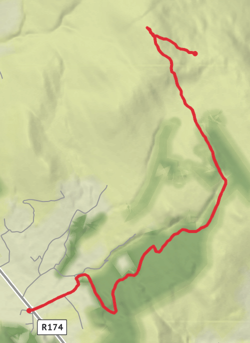 Carnavaddy Cairn Flike mobile static map