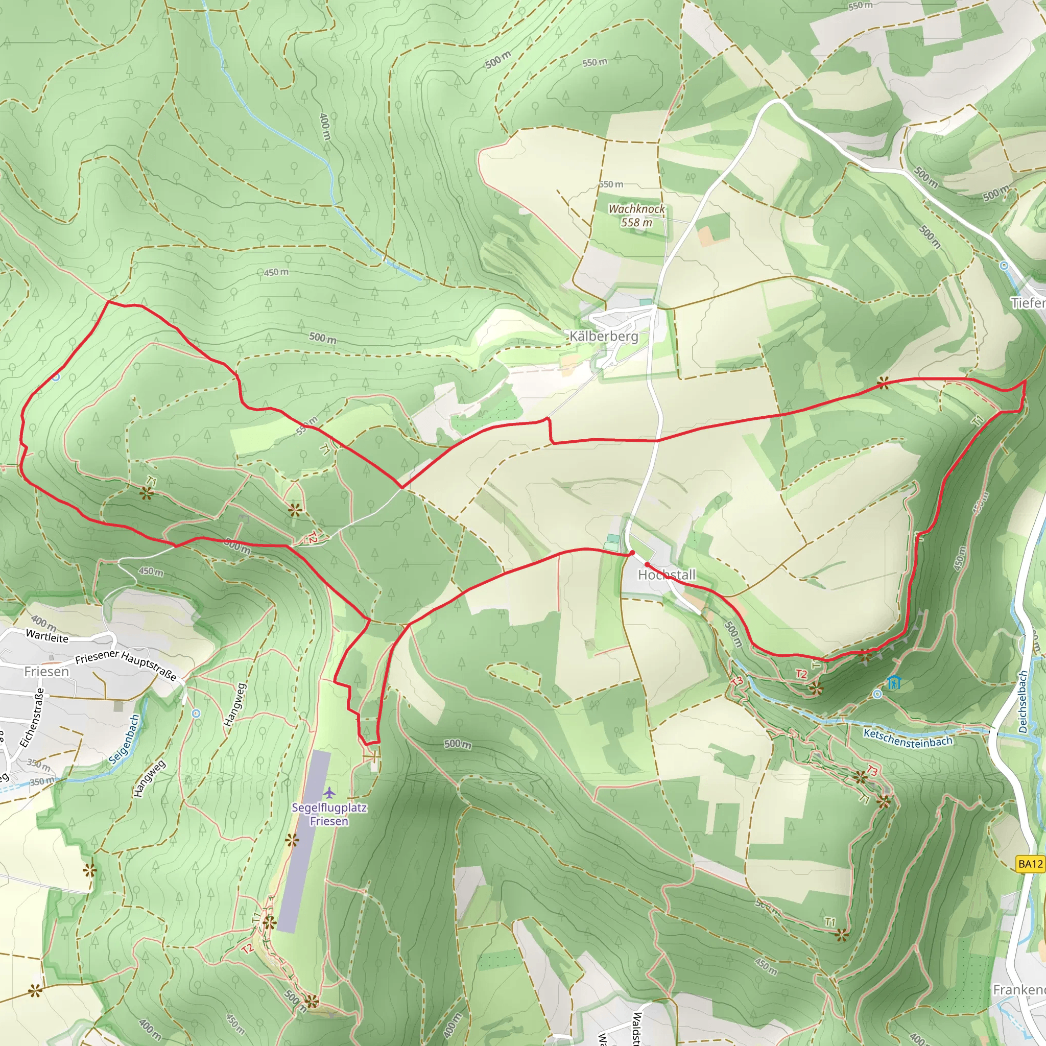 Weg der Begegnung mobile static map
