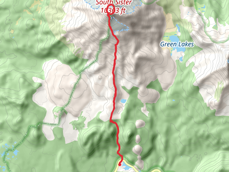 Teardrop Pool and South Sister Climber Trail