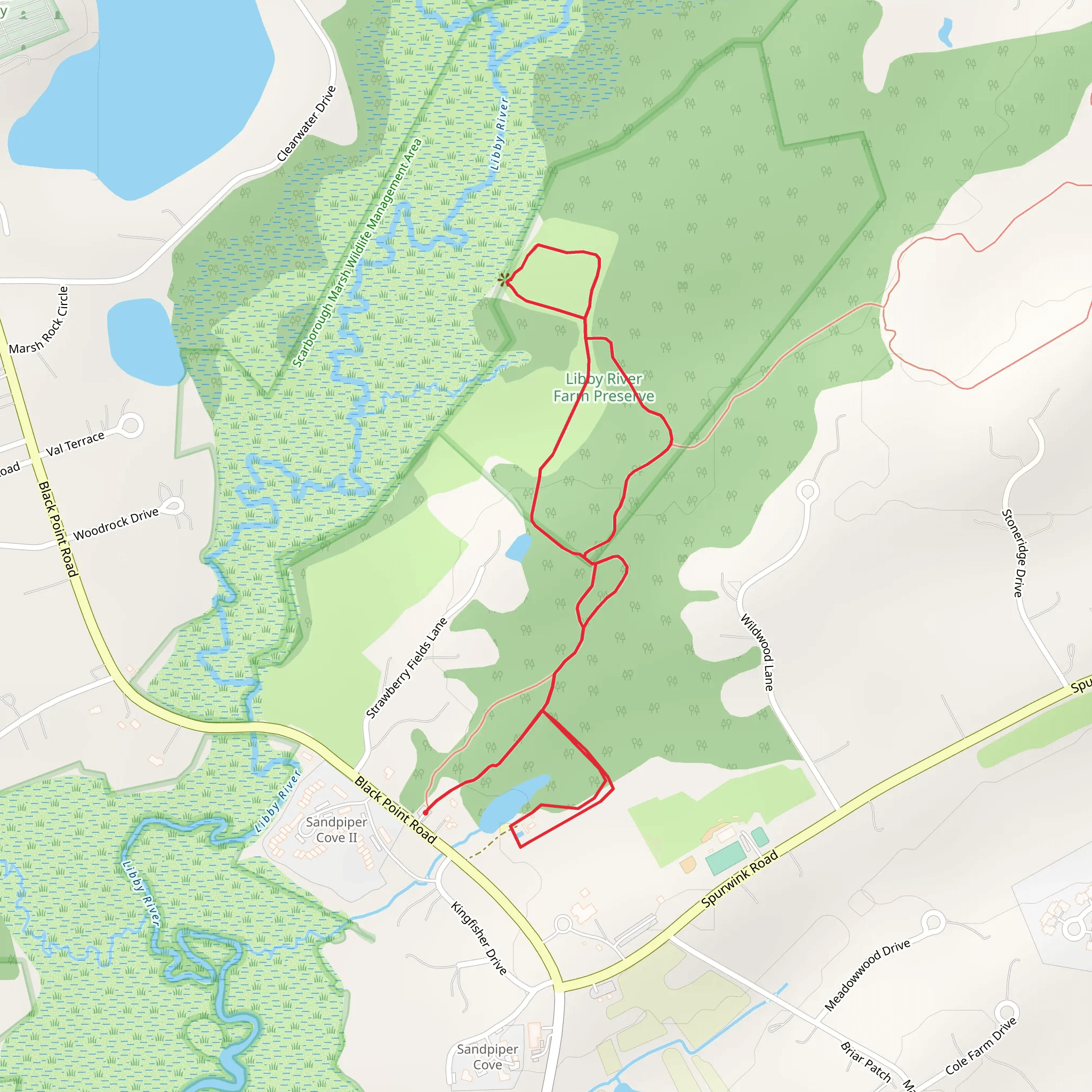Libby River - Black Point Road mobile static map