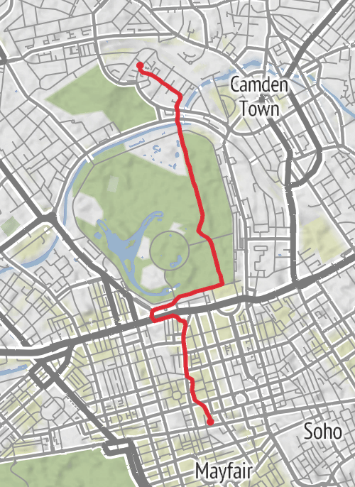 Hike from Camden mobile static map