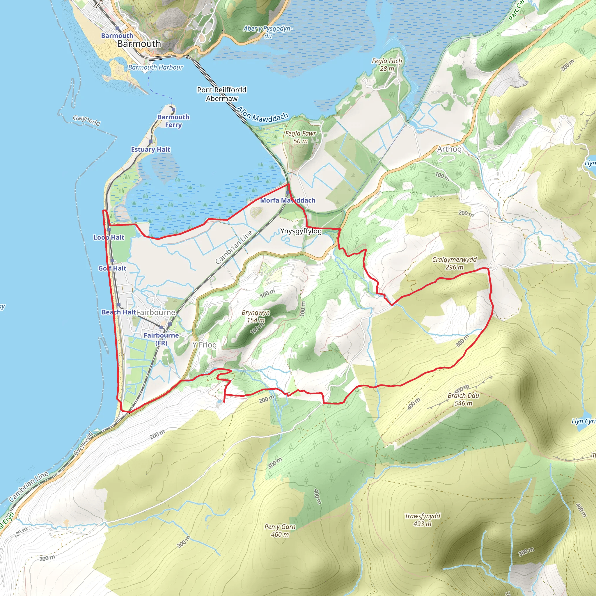 Morfa Mawddach and the Blue Lake (15) mobile static map
