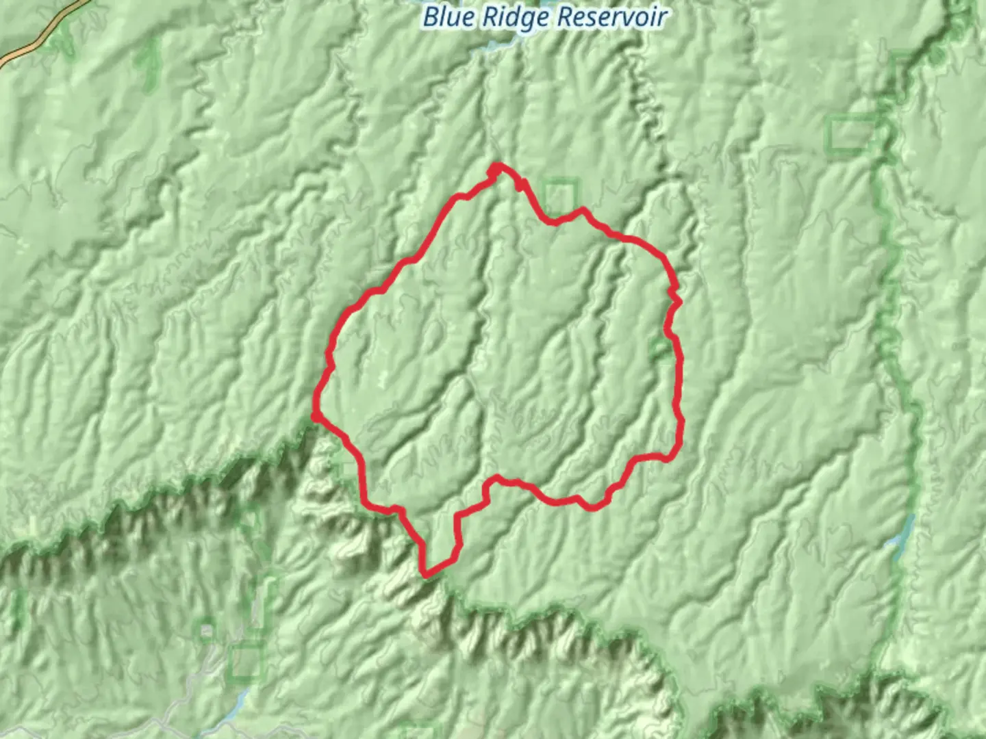 An image depicting the trail Dude Lake - Bear Canyon - U-Bar Loop Trail and its surrounding area.