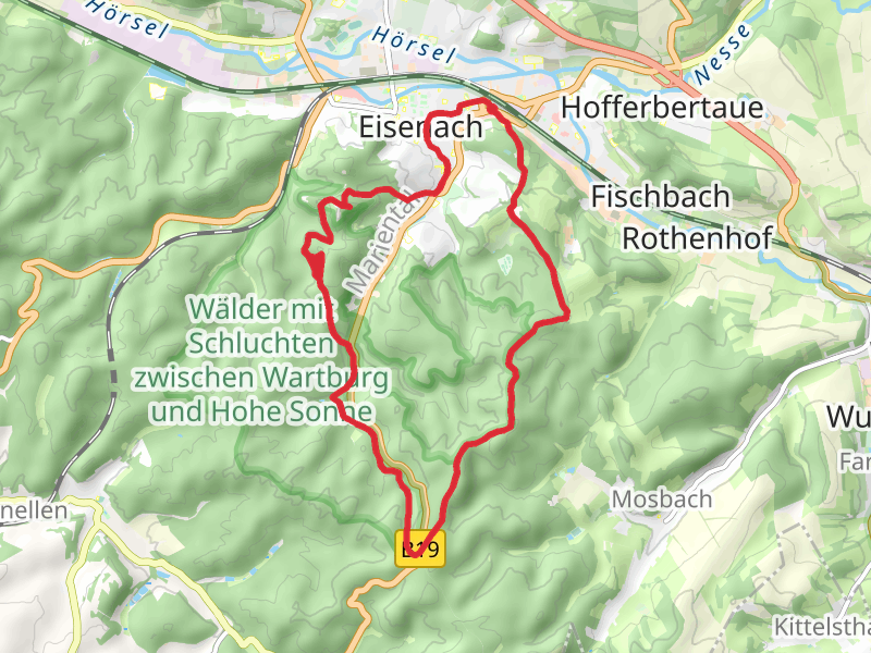 Eisenach and Drachenschlucht Loop
