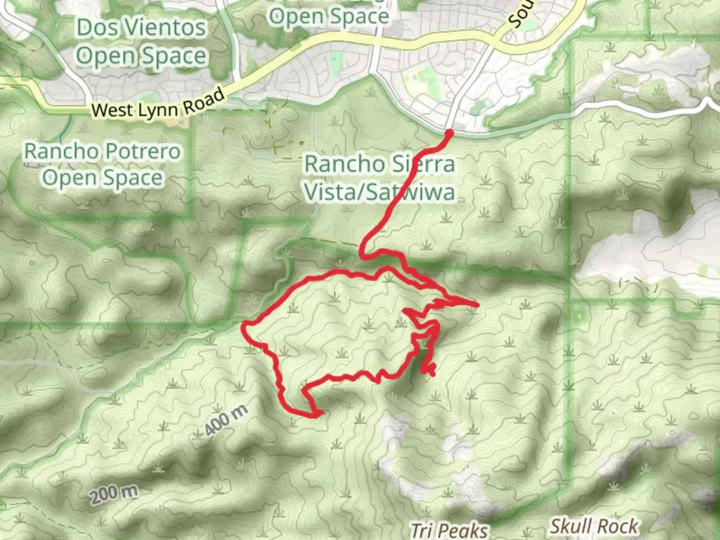 An image depicting the trail Sycamore Falls, Old Cabin, Fossil and Lower Satwiwa Loop Trail and its surrounding area.