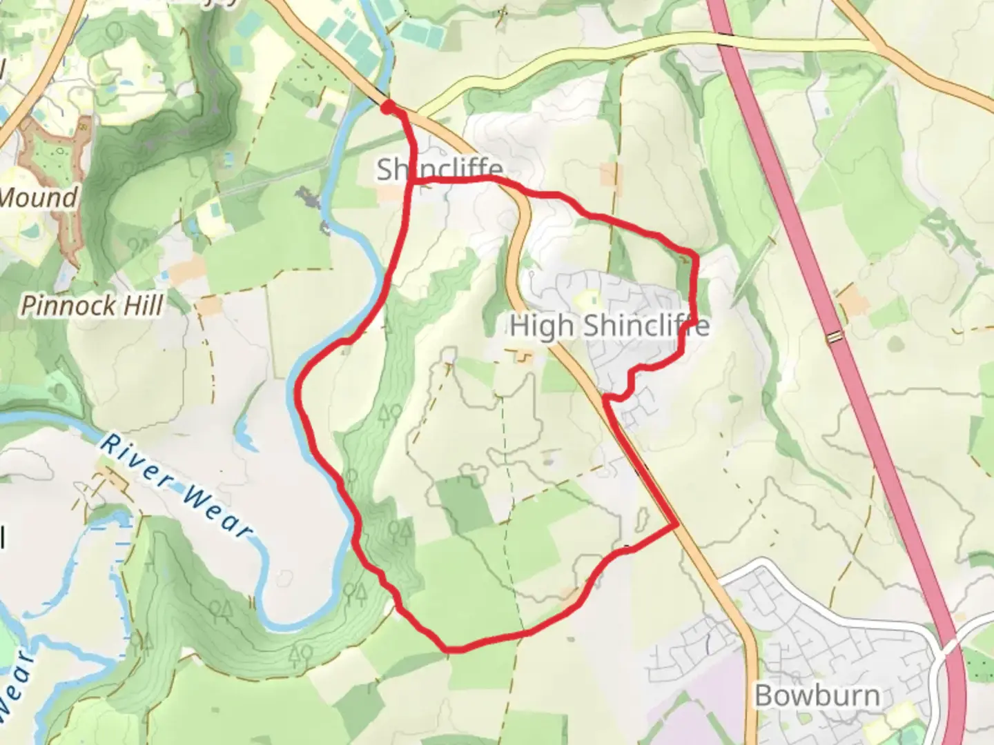 The Sliddings and High Shincliffe Loop | County Durham | England