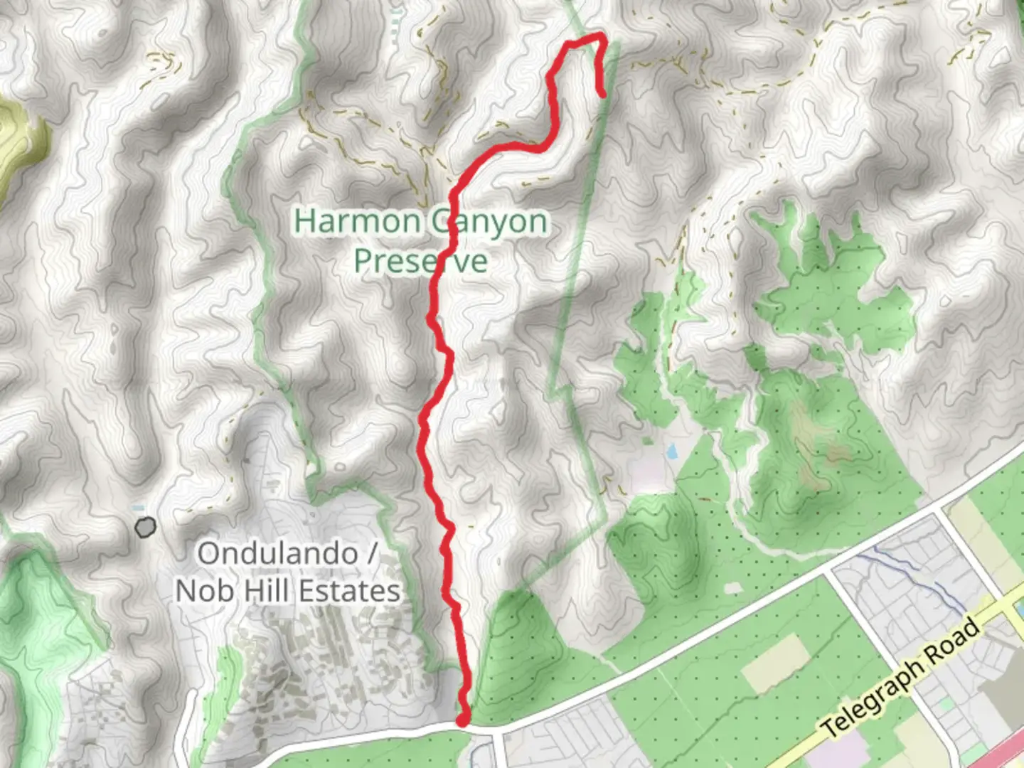 An image depicting the trail Long Canyon Road and Goldenberg Lookout and its surrounding area.