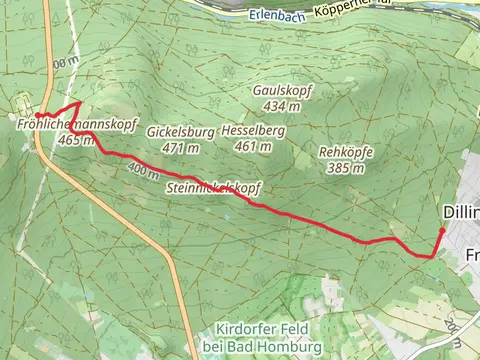 Steinnickelskopf via Taunusklub Route