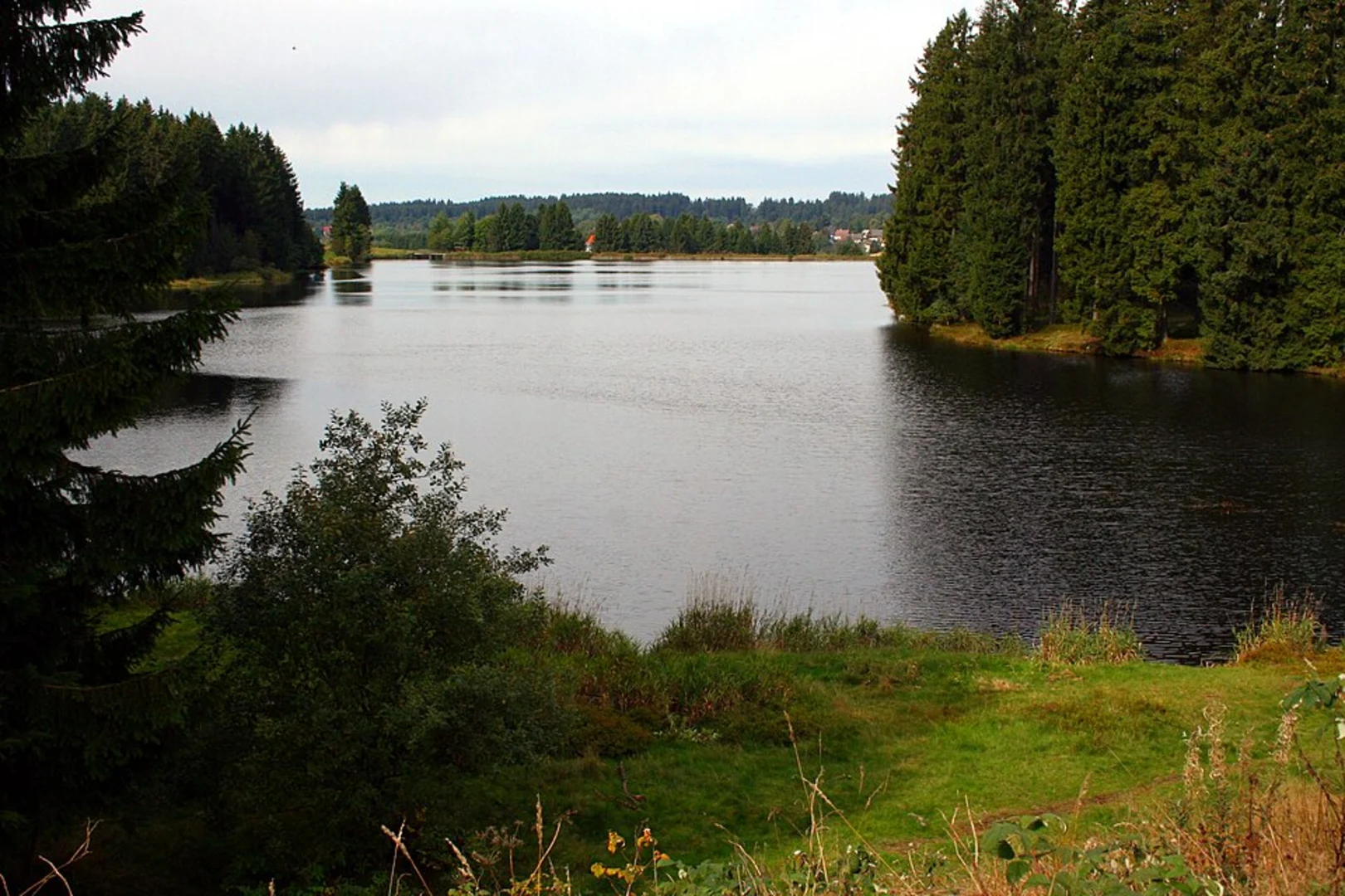 An image depicting the trail Sumpfteich and Ziegenberger Teich via Ziegenbergweg and its surrounding area.