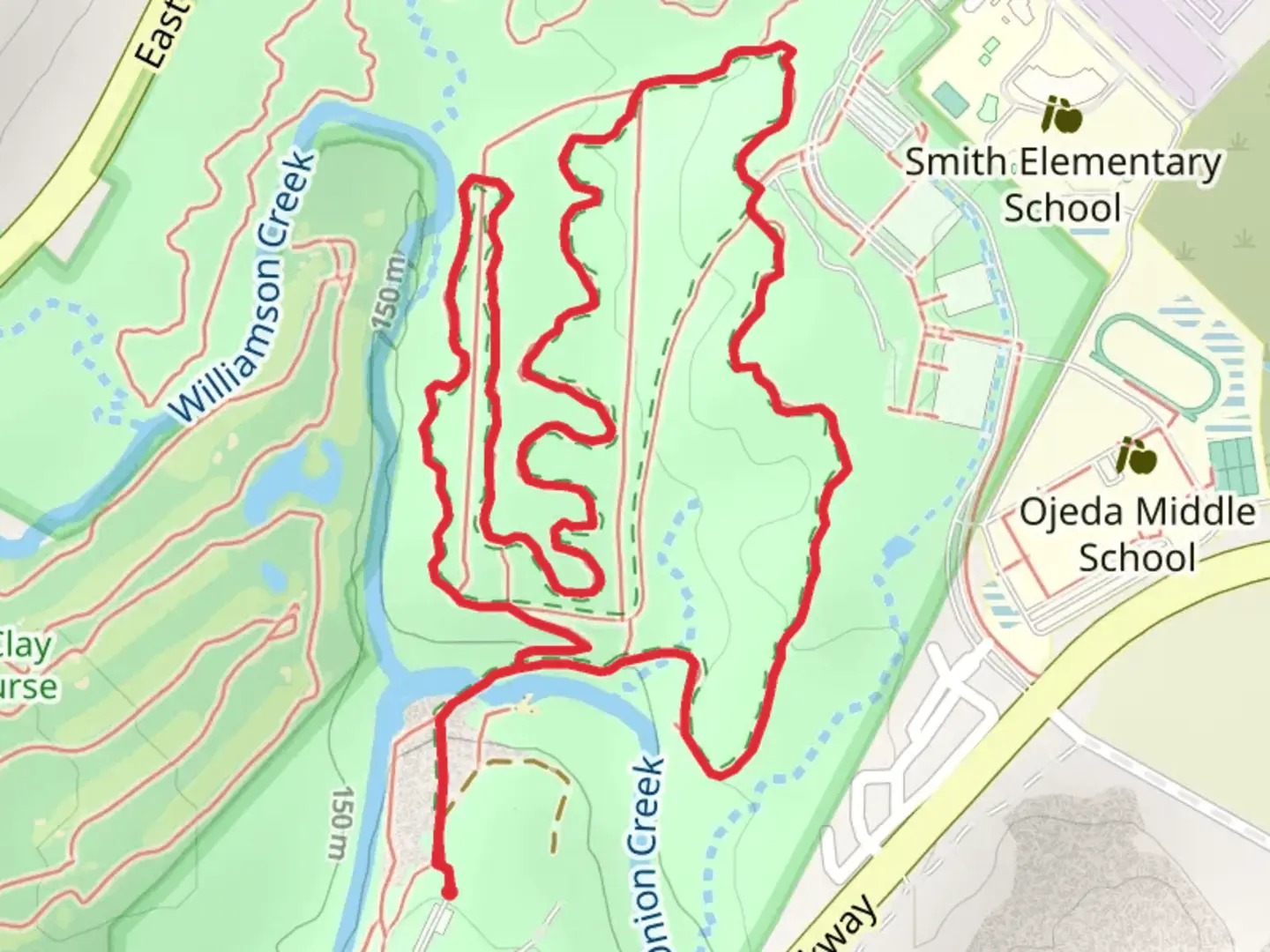 An image depicting the trail Homestead Loop Trail and its surrounding area.