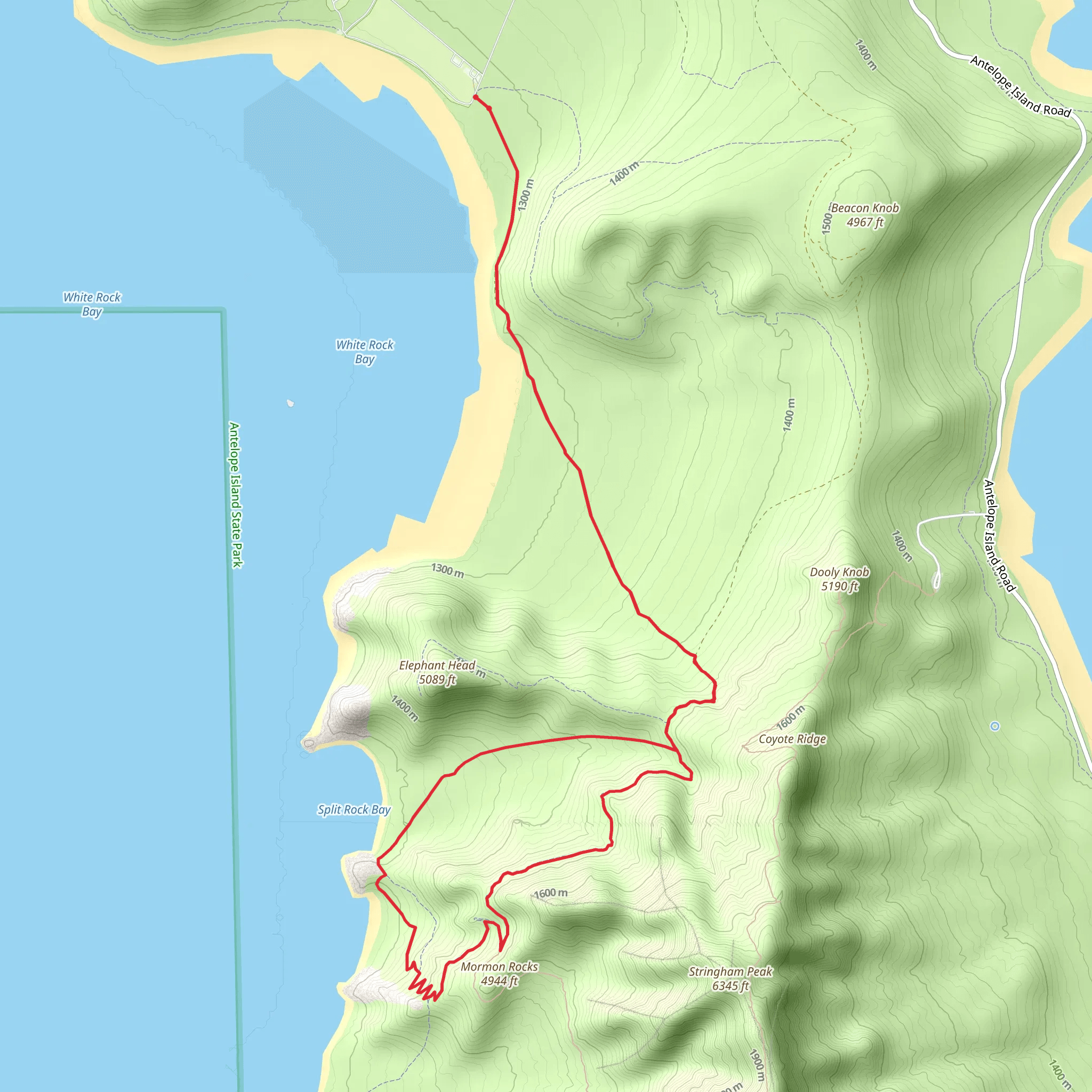 Split Rock Loop mobile static map