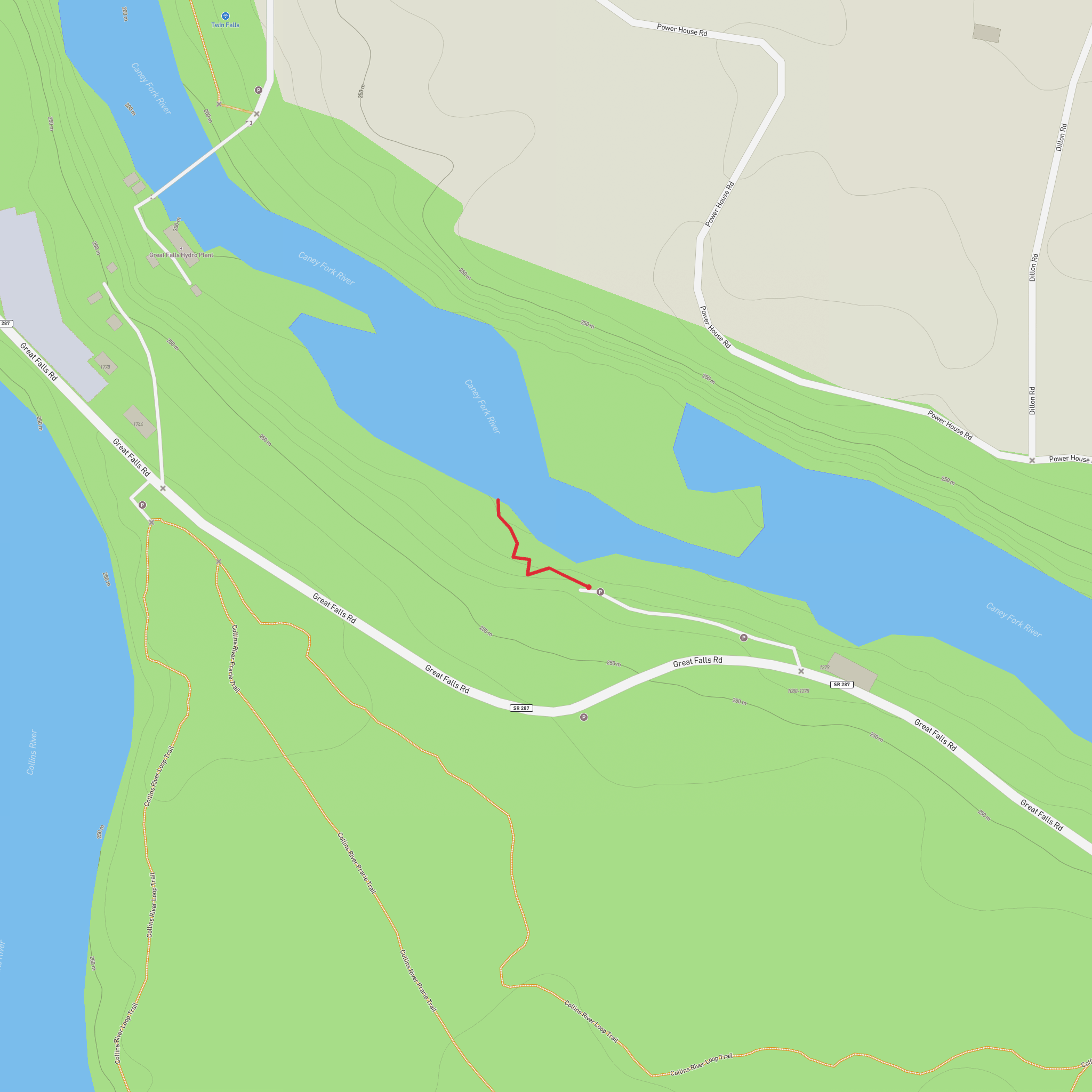 Great Falls mobile static map