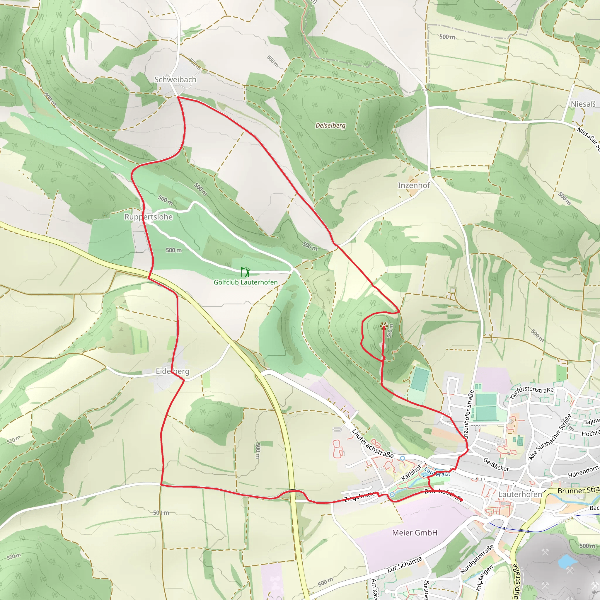 Kalvarienberg via Rundweg Lauterhofen LTH mobile static map