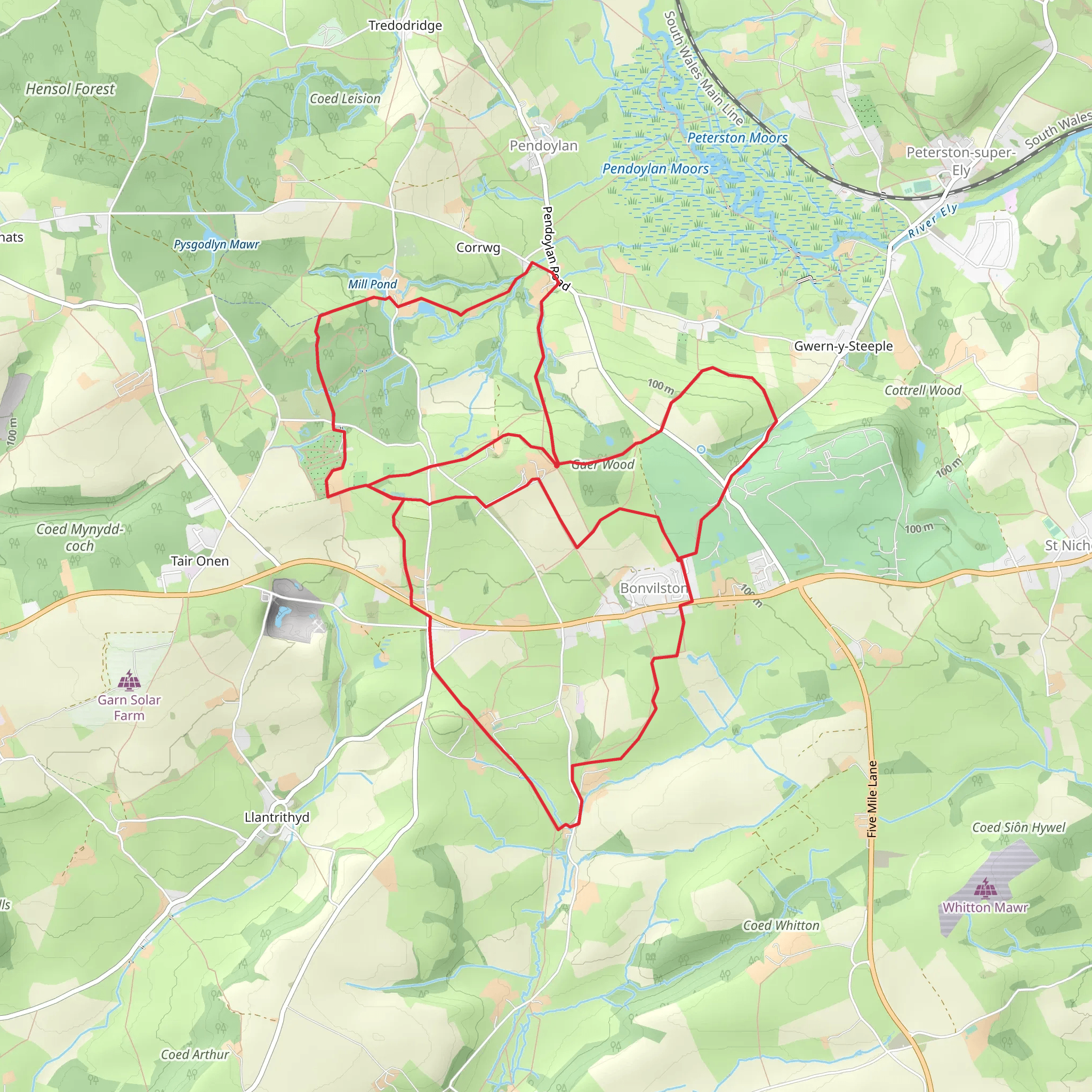 Valeway 20 (Bonvilston) mobile static map