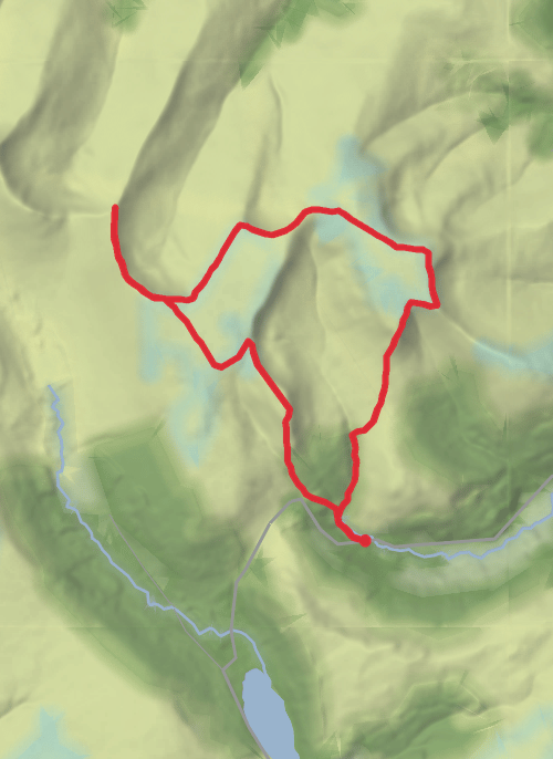 Hike from Crickhowell mobile static map