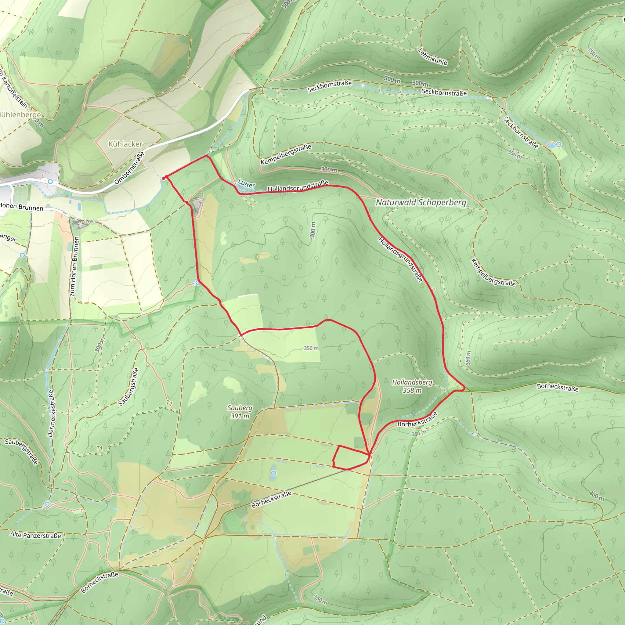 Buchennaturwald Mit Harzblick and Alte Kulturlandschaften mobile static map