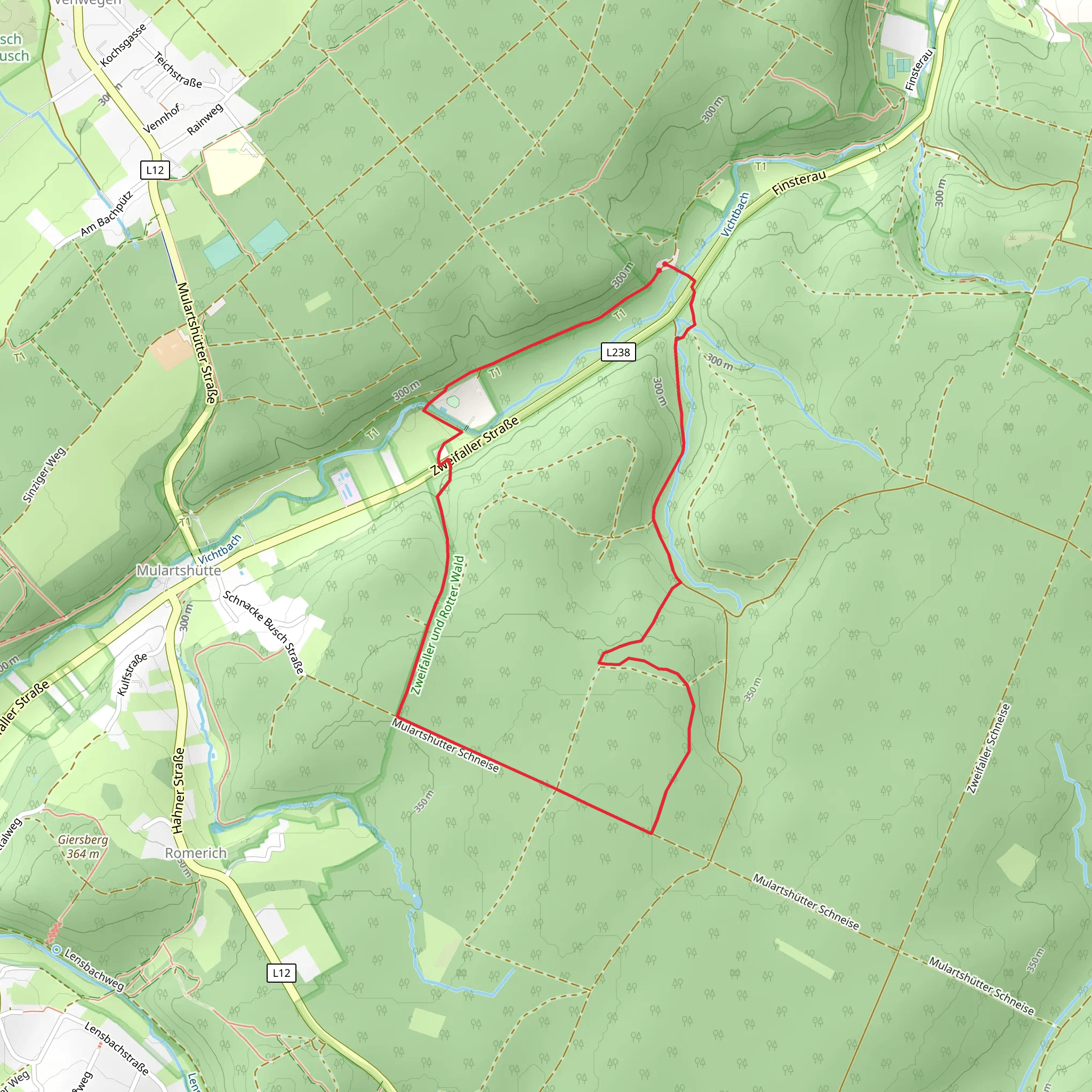 Mulartshuette A1 and Venwegen Rundweg A3 mobile static map