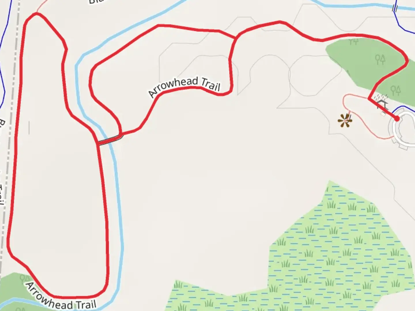 An image depicting the trail George Creek Loop and its surrounding area.