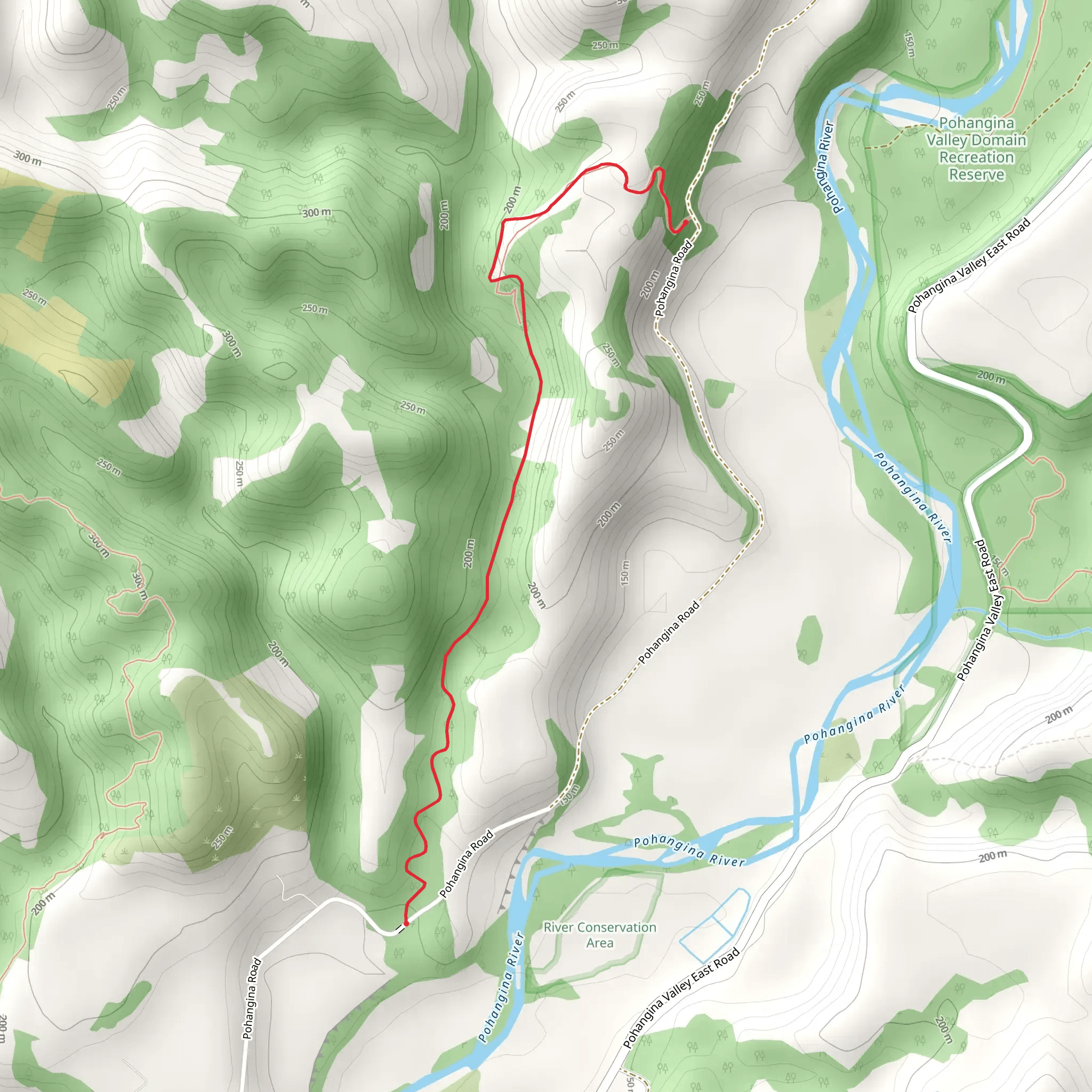 Beehive Creek Walkway mobile static map