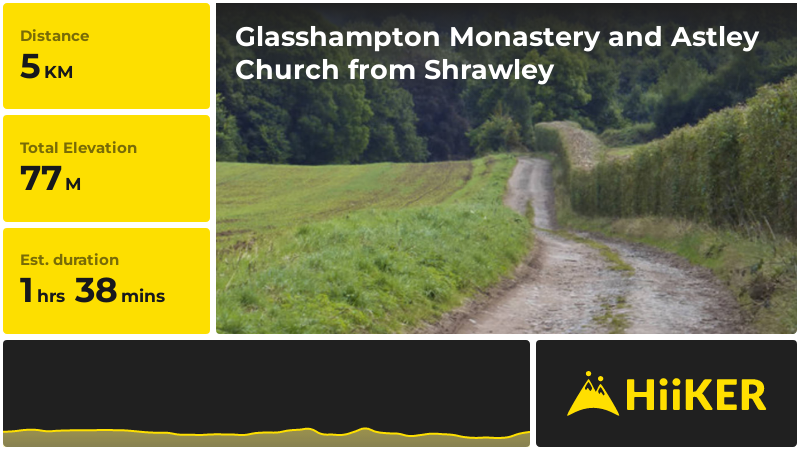 Glasshampton Monastery and Astley Church from Shrawley | Worcestershir