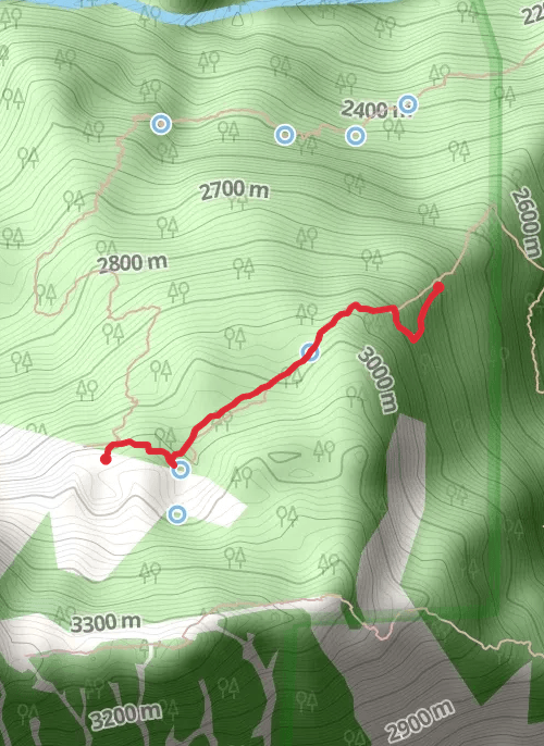 Hike on manali to lama dugh mobile static map