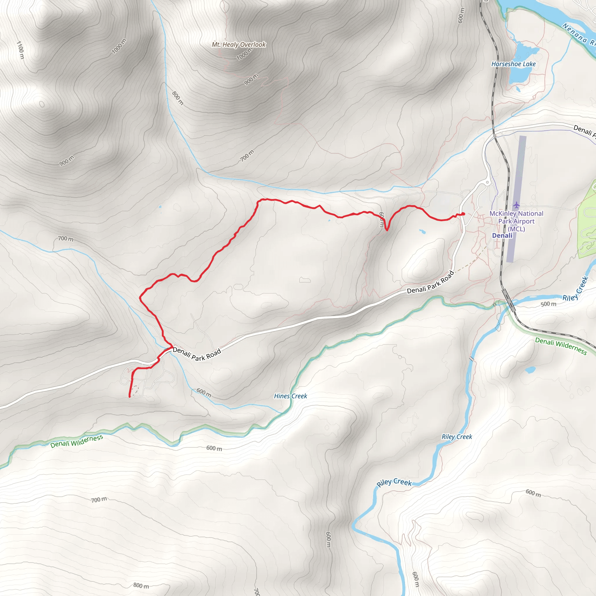 Rock Creek Trail mobile static map
