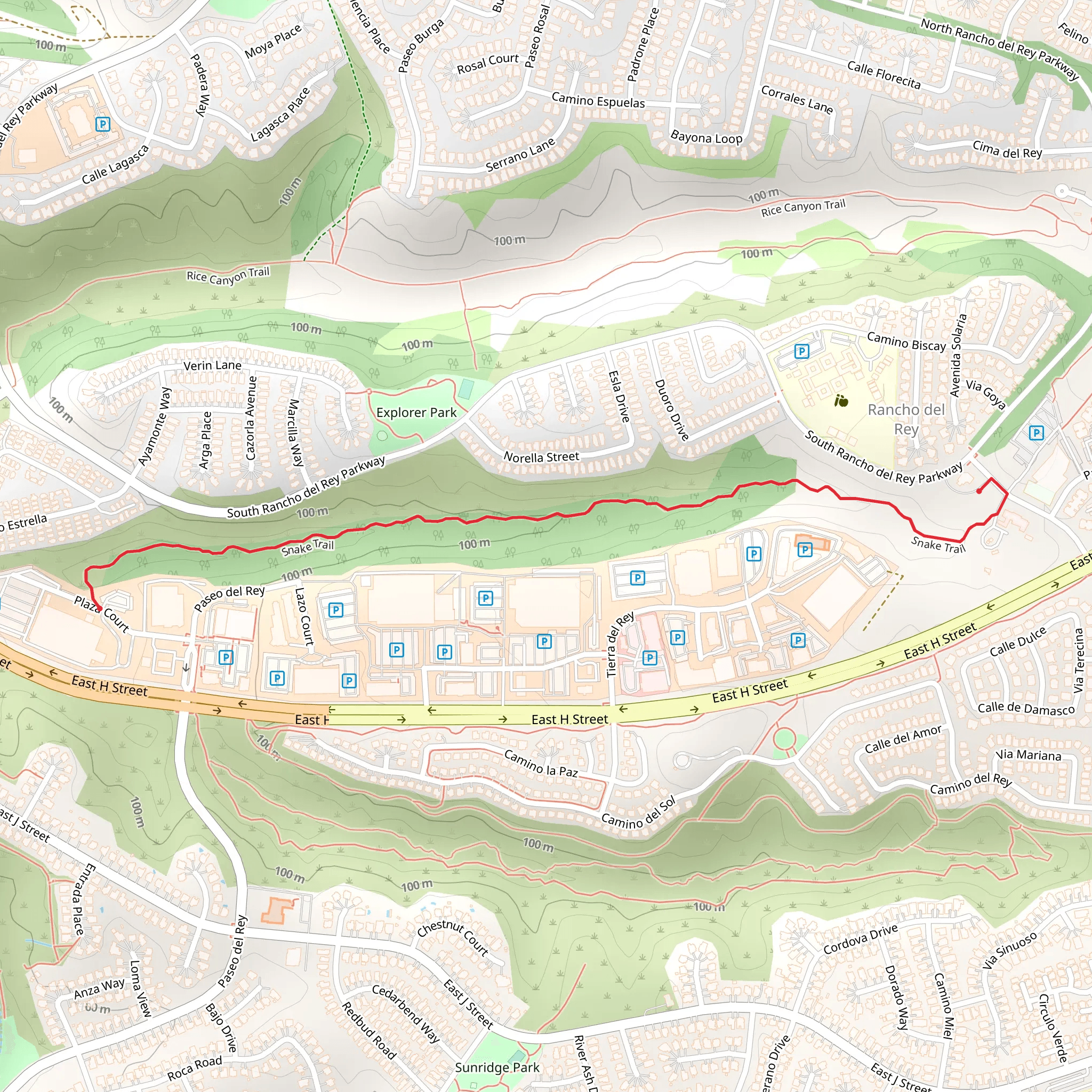 Snake Trail mobile static map