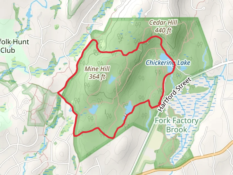 Rocky Woods Reservation Loop Trail