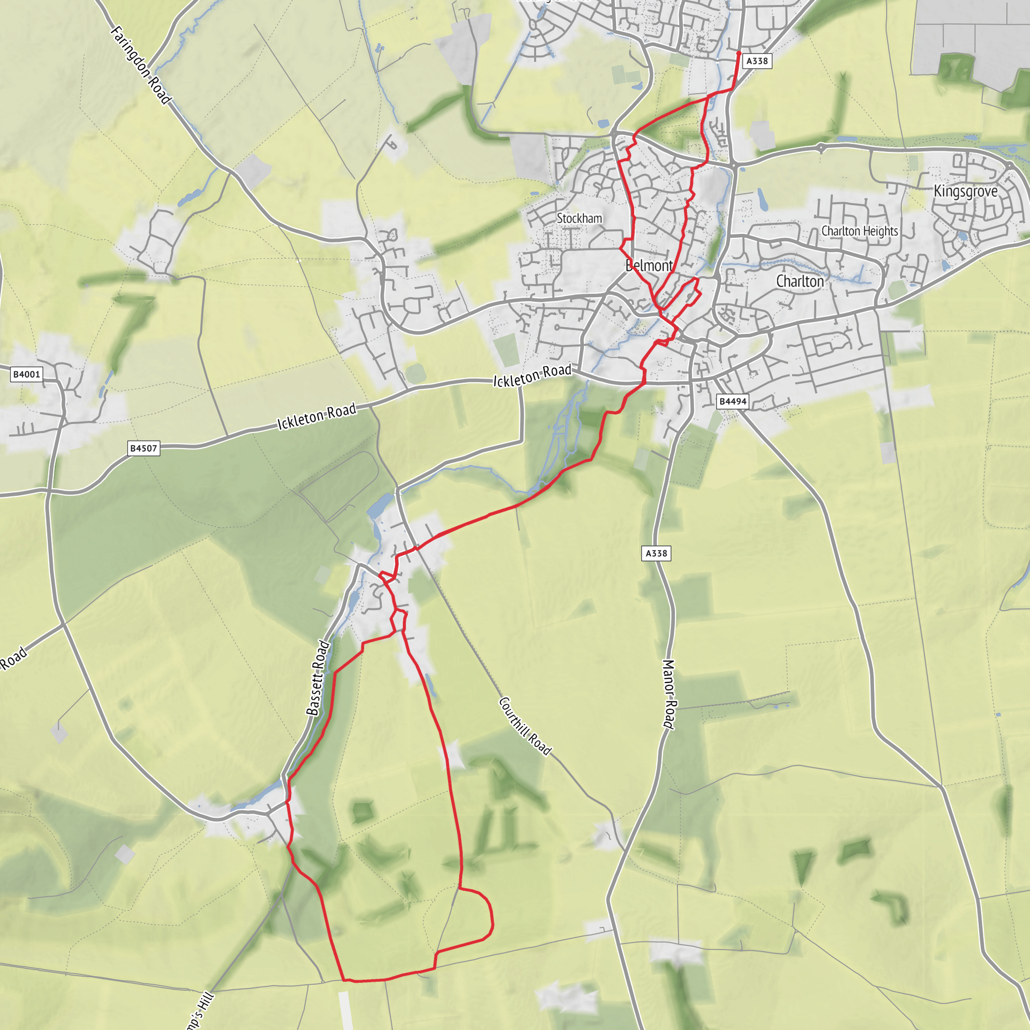 Letcombe Valley Nature Reserve Circular mobile static map