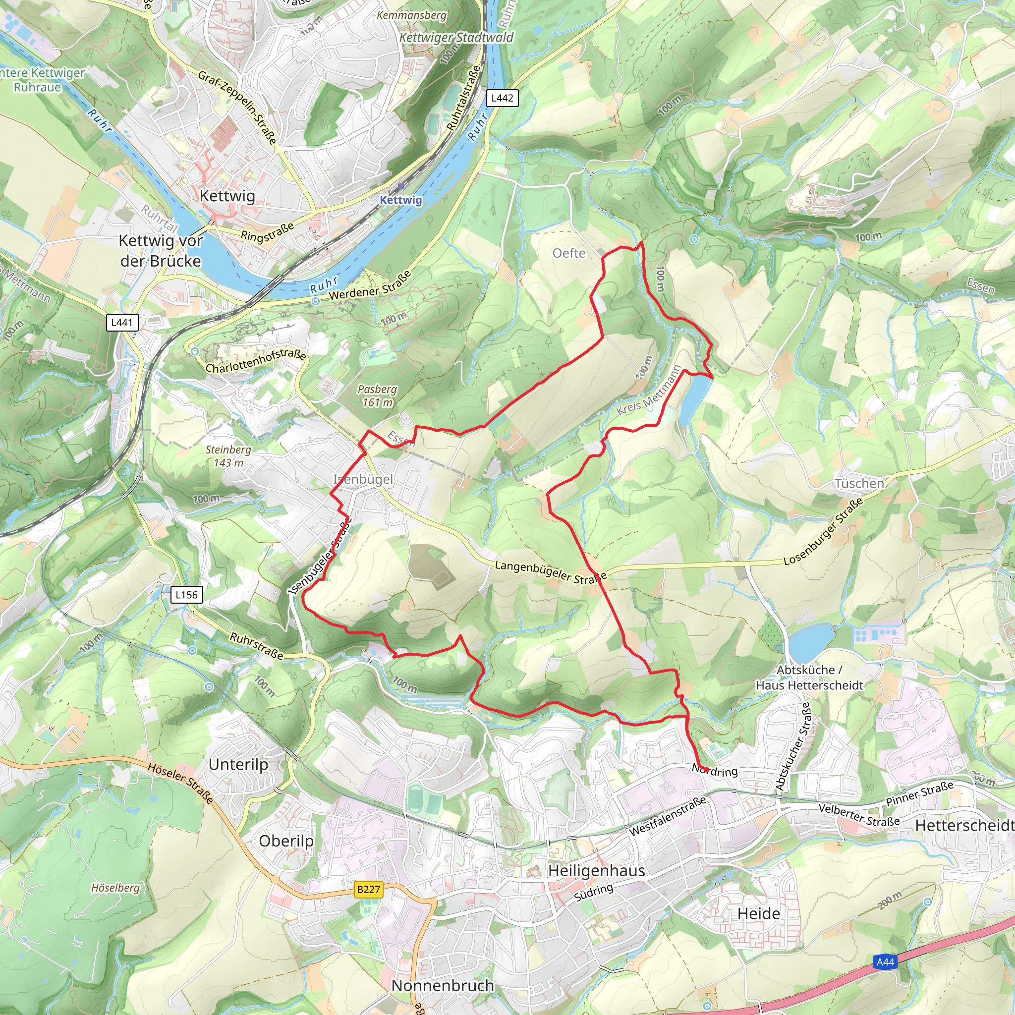 Weinberg and Roemersweg Loop mobile static map