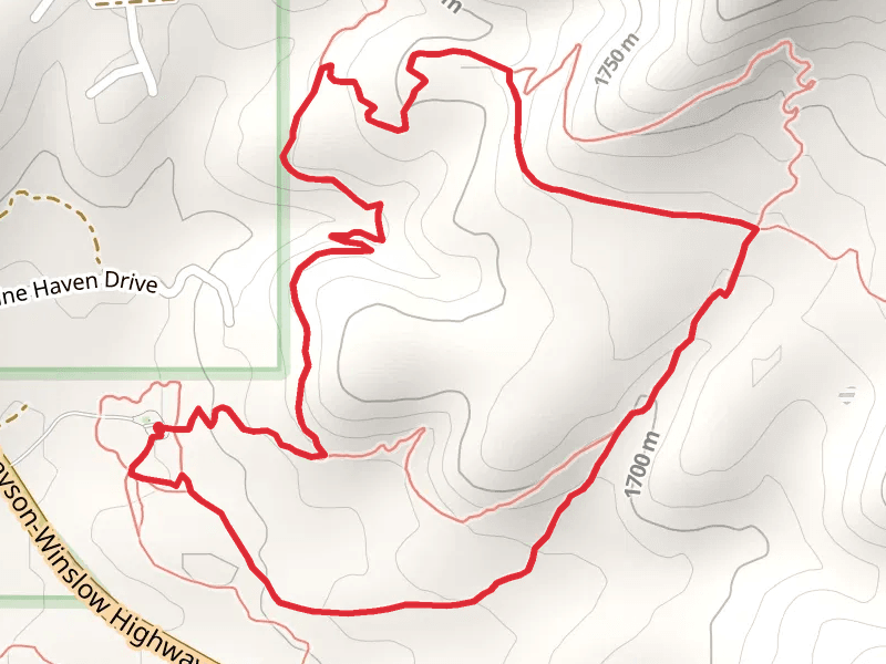 Highline, Pine View and Pine Canyon Loop Trail