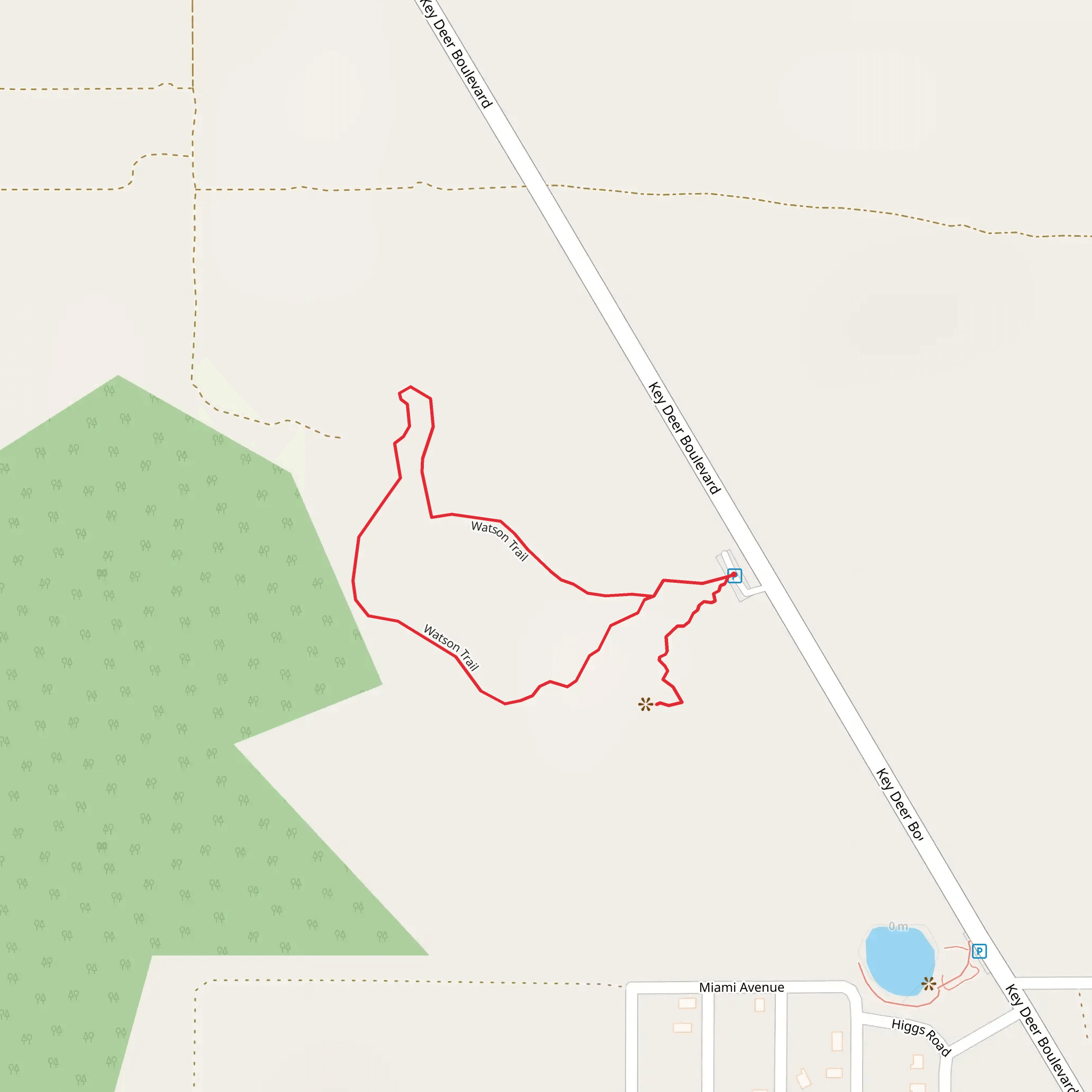 Watson Loop Trail mobile static map