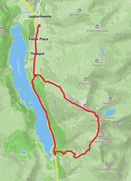 Allerdale Hiking mobile static map