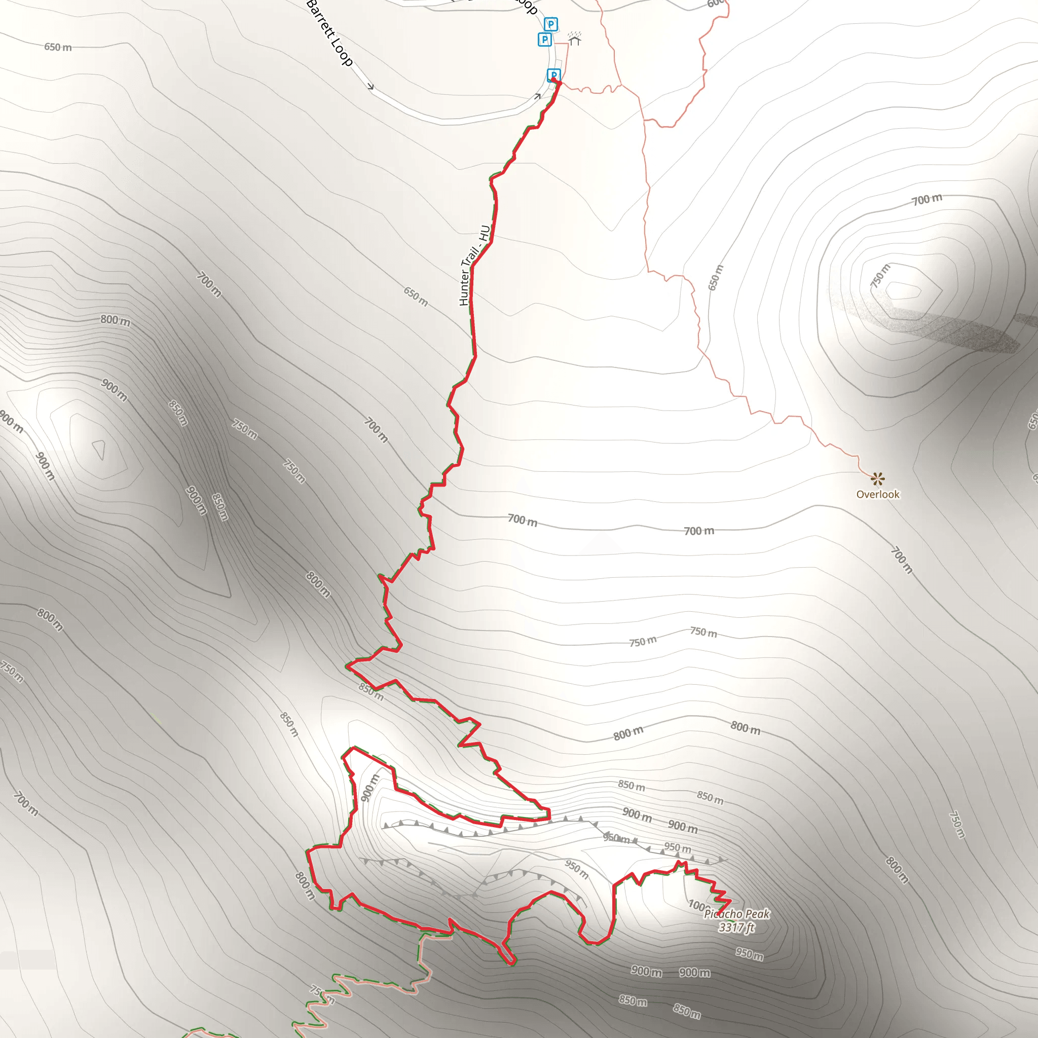 Picacho Peak mobile static map