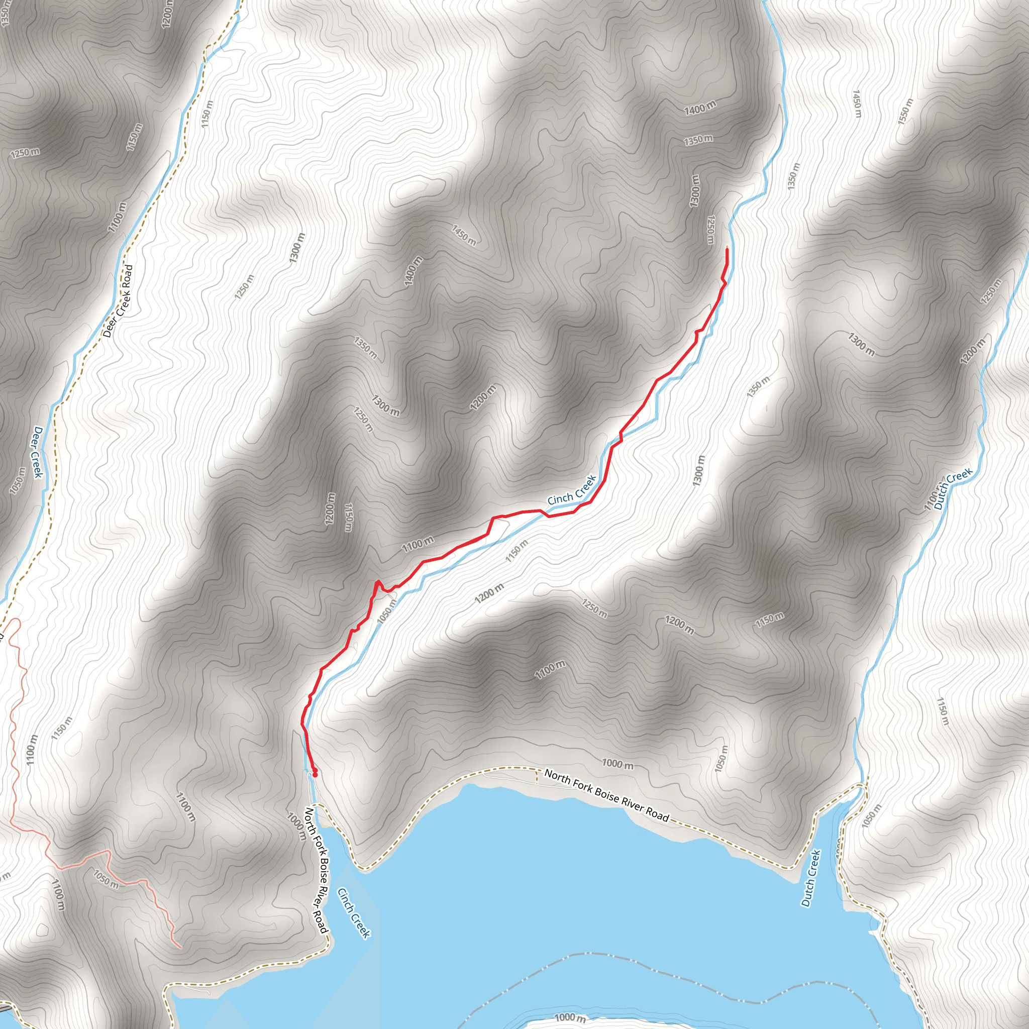 Cinch Creek mobile static map