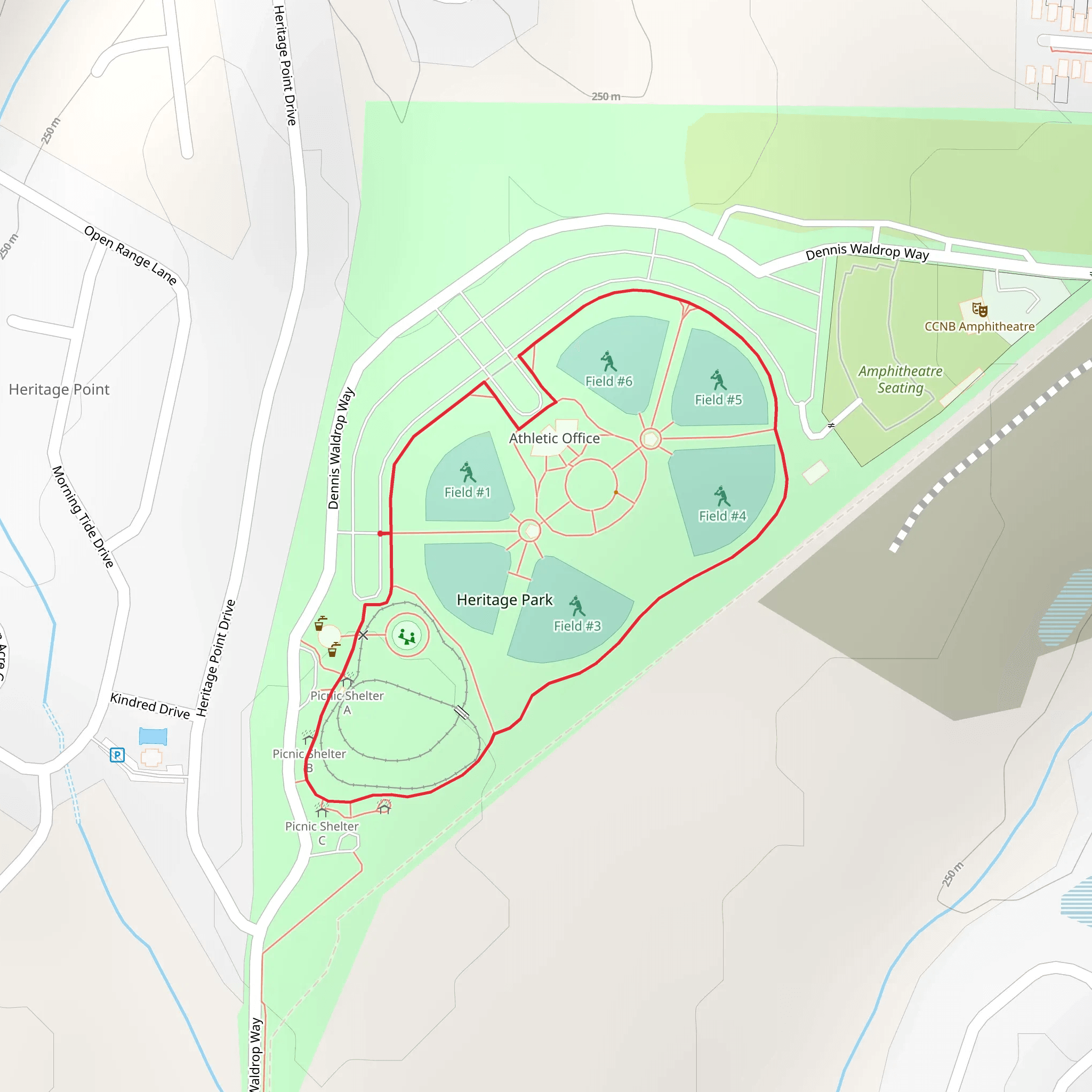 Heritage Park Loop mobile static map
