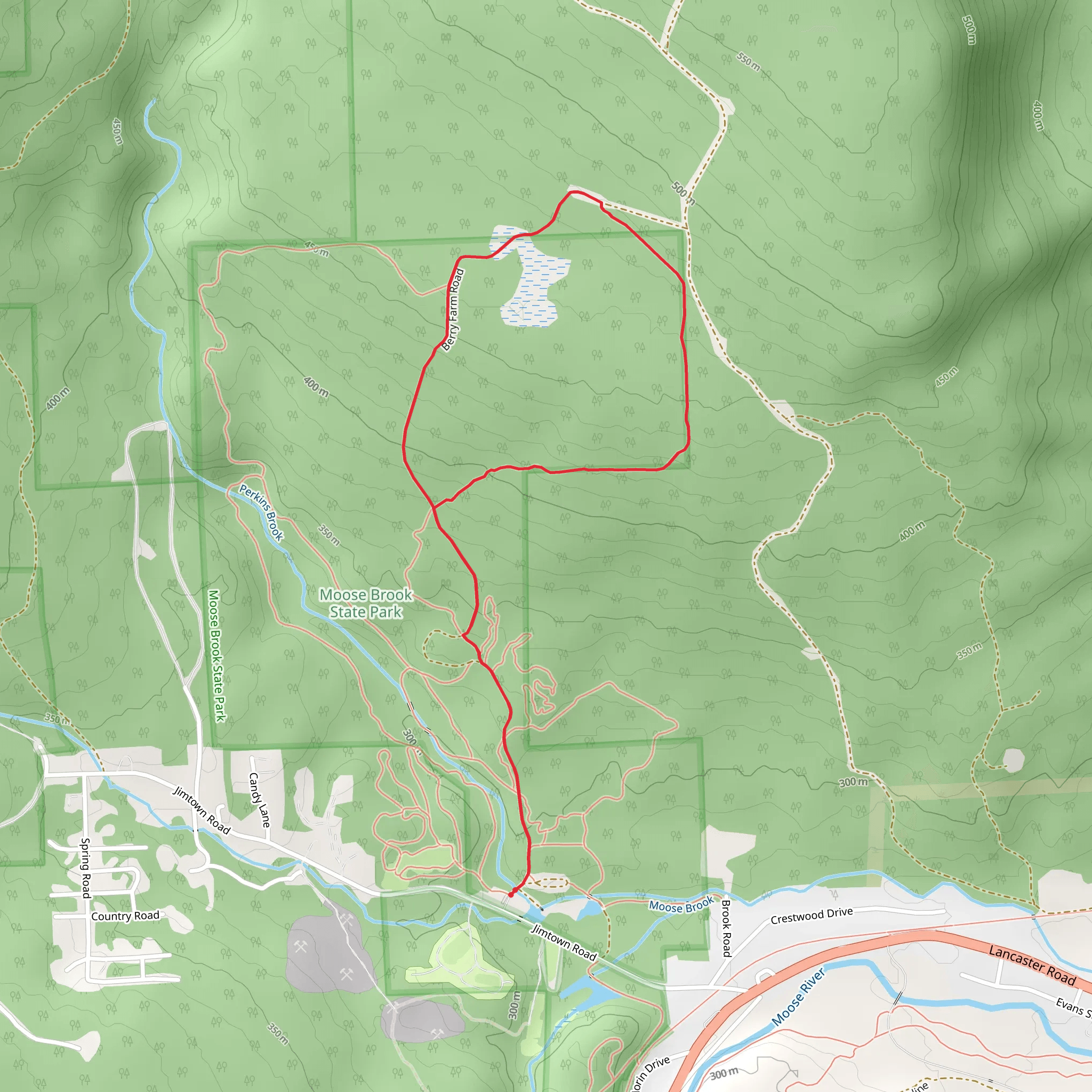 Berry Farm Loop Trail mobile static map