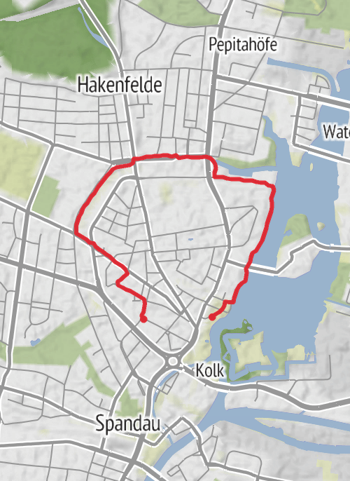 Hike from Spandau mobile static map