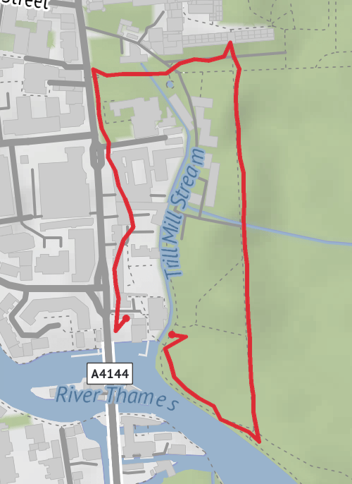 Hike from Oxford mobile static map