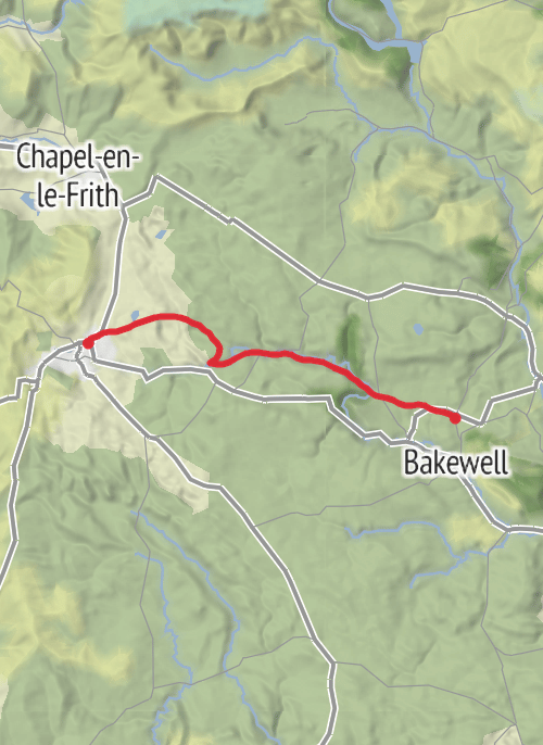 High Peak Hiking mobile static map