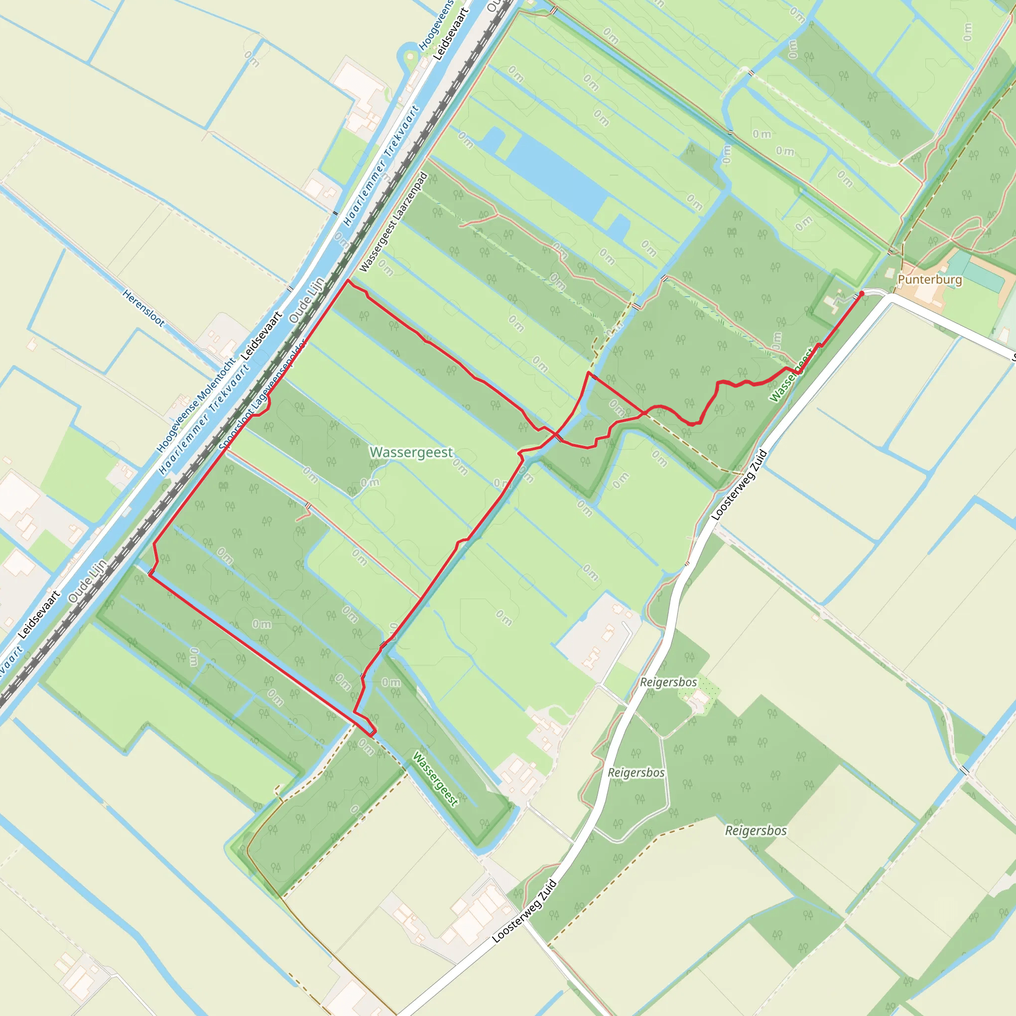Wassergeest Loop mobile static map