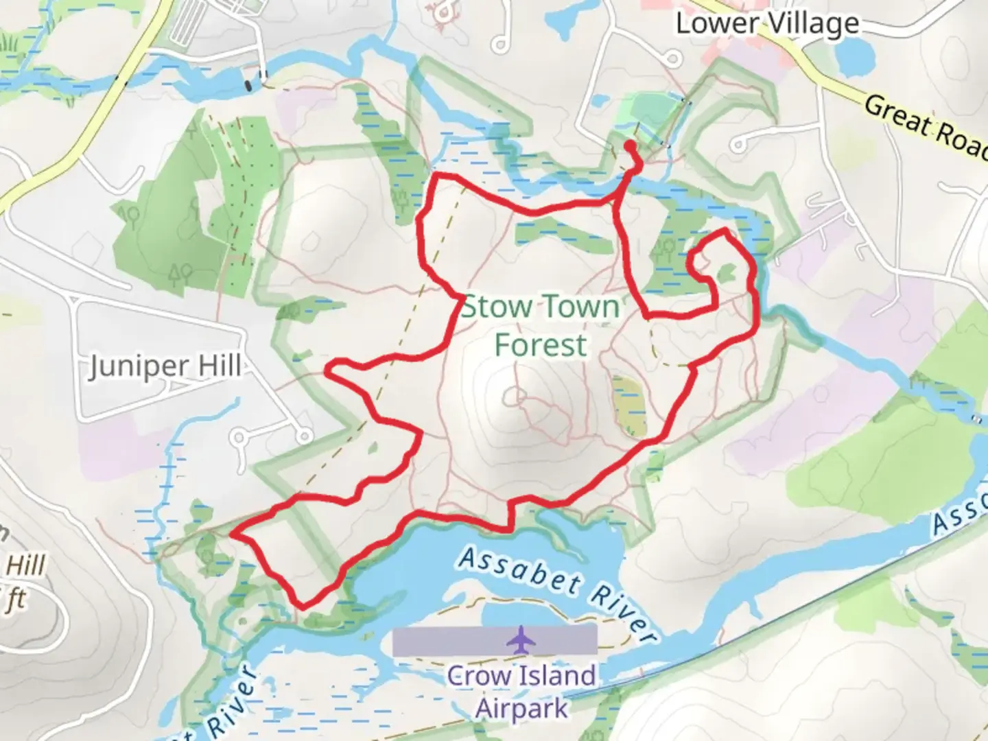An image depicting the trail Gardener Hill Loop Trail and its surrounding area.