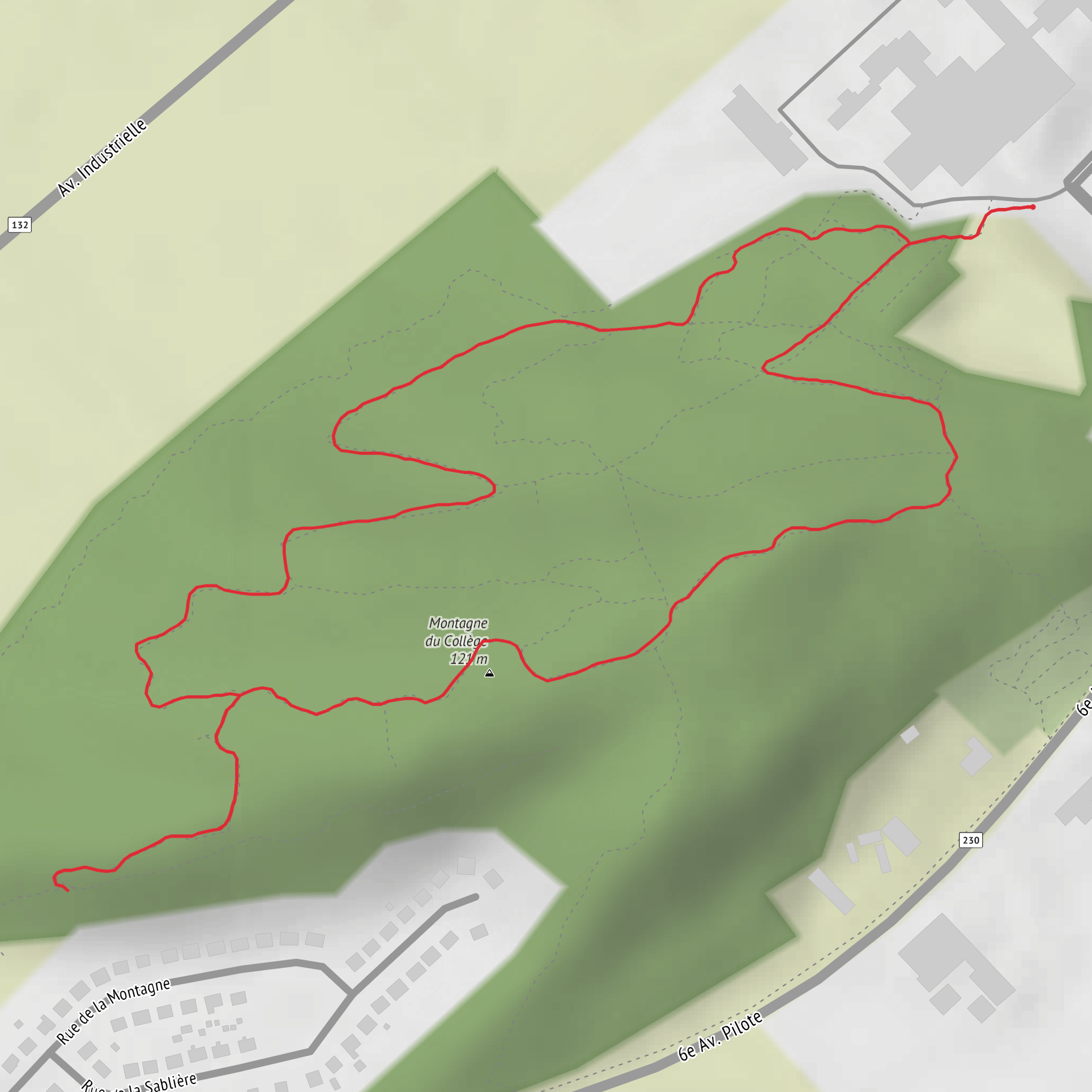 Boucle - Montagne du Collège mobile static map