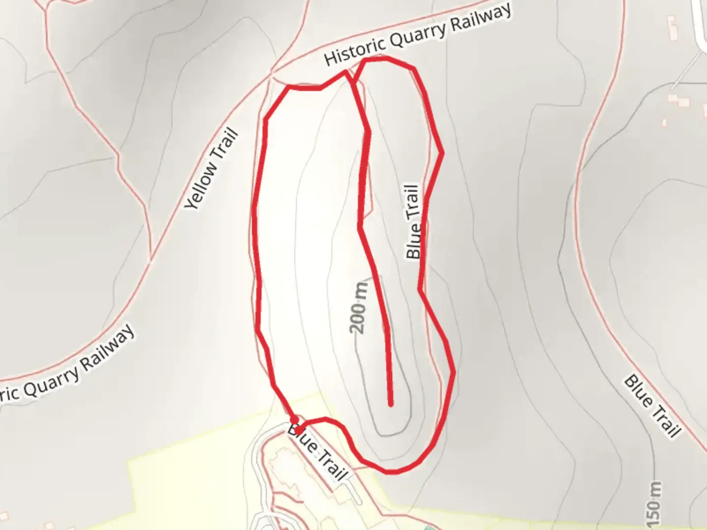 An image depicting the trail Upper Palmer Road Loop and its surrounding area.