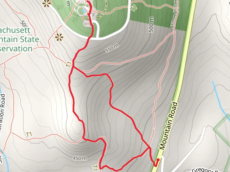 Mount Wachusett via Mountain House Trail