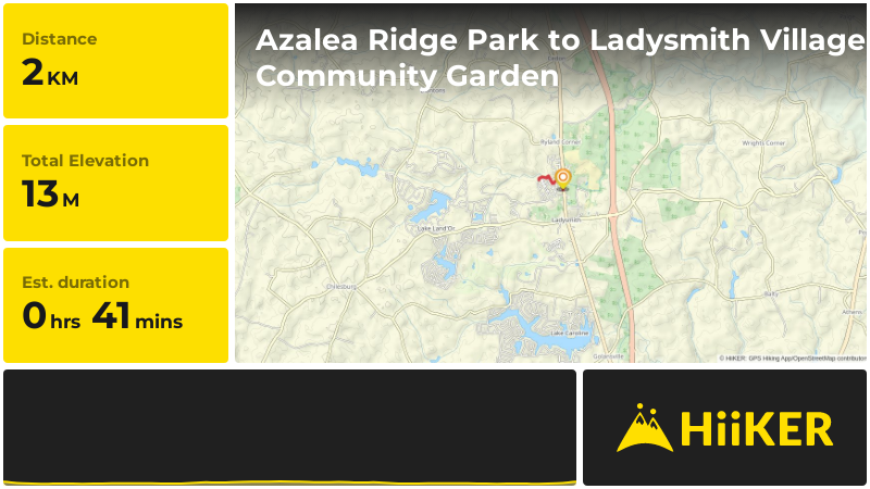 Azalea Ridge Park to Ladysmith Village Community Garden | Caroline