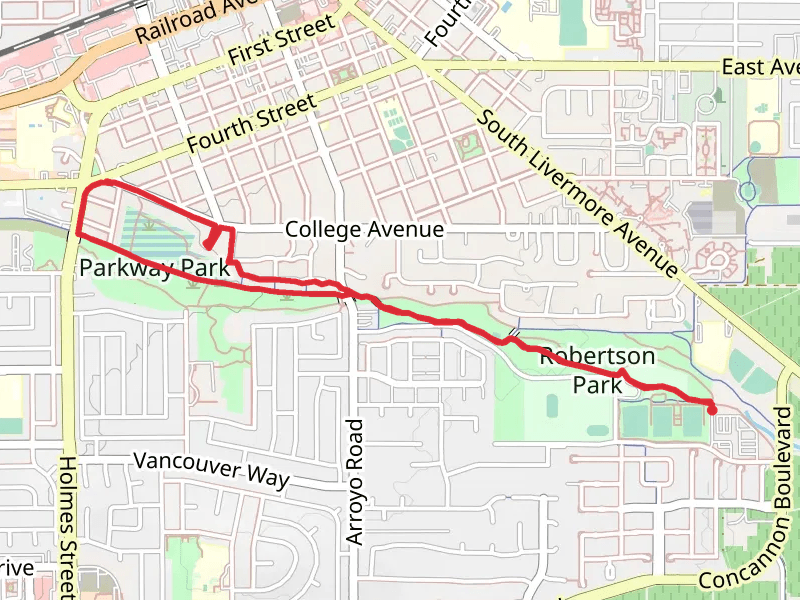 Arroyo Mocho Trail and Parkway Park Loop